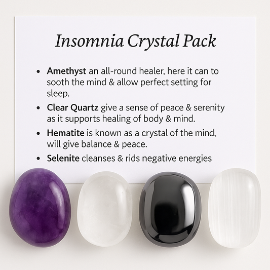 Insomnia Crystal Healing Care Pack - Free UK Delivery