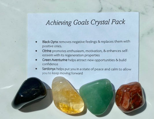 Achieving Goals Crystal Healing Care Pack - Free UK Delivery