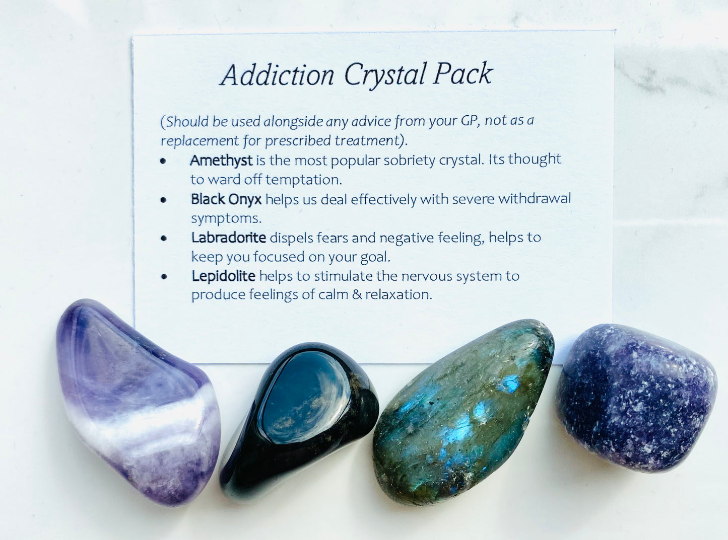 Addiction Crystal Healing Care Pack - Free UK Delivery