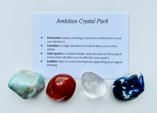 Ambition Crystal Healing Care Pack - Free UK Delivery