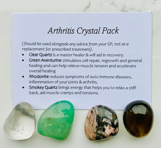 Arthritis Crystal Healing Care Pack - Free UK Delivery