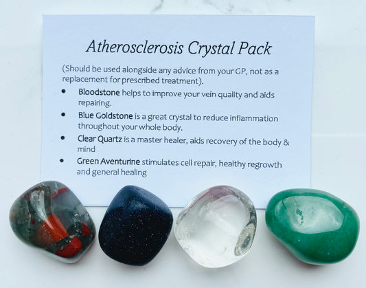 Atherosclerosis Crystal Healing Care Pack - Free UK Delivery