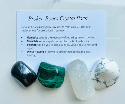 Broken Bones Crystal Healing Care Pack - Free UK Delivery