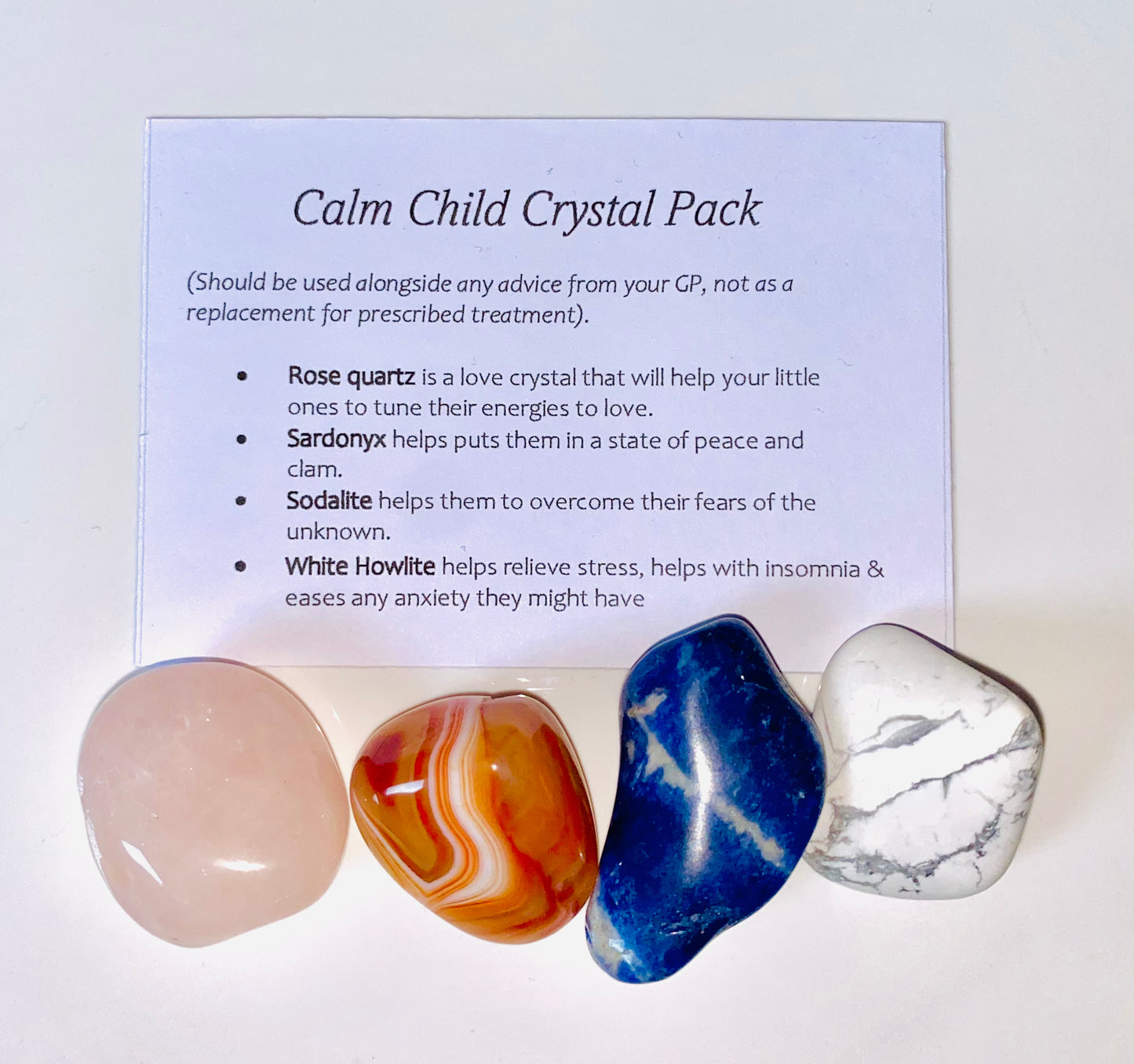 Calm Child Crystal Healing Care Pack - Free UK Delivery