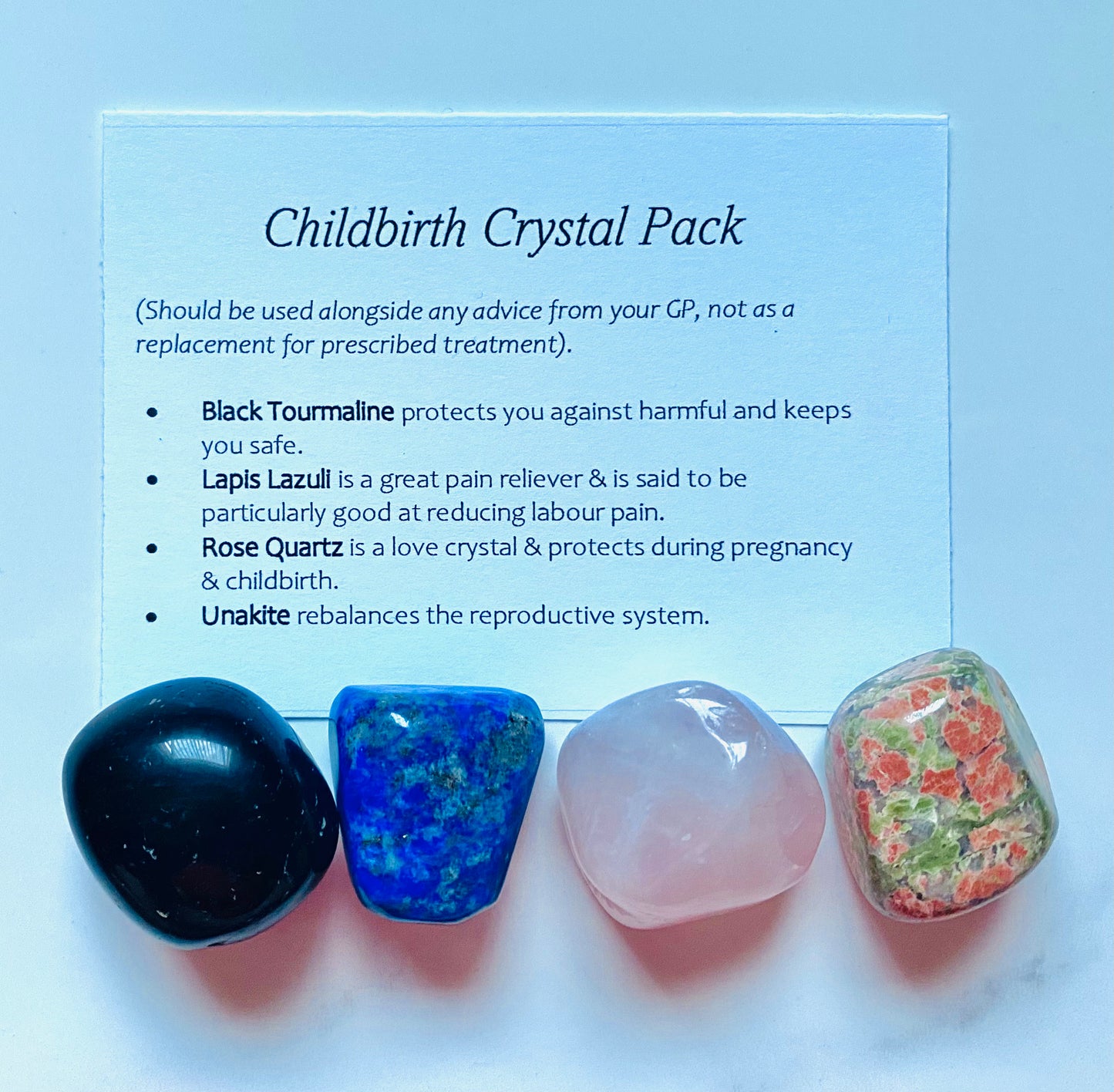 Childbirth Crystal Healing Care Pack - Free UK Delivery