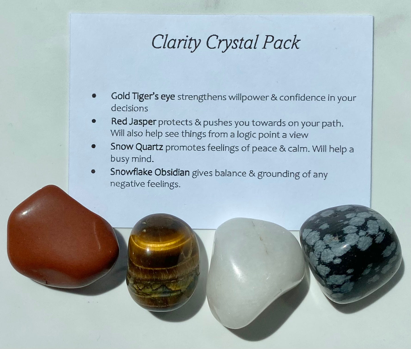 Clarity Crystal Healing Care Pack - Free UK Delivery