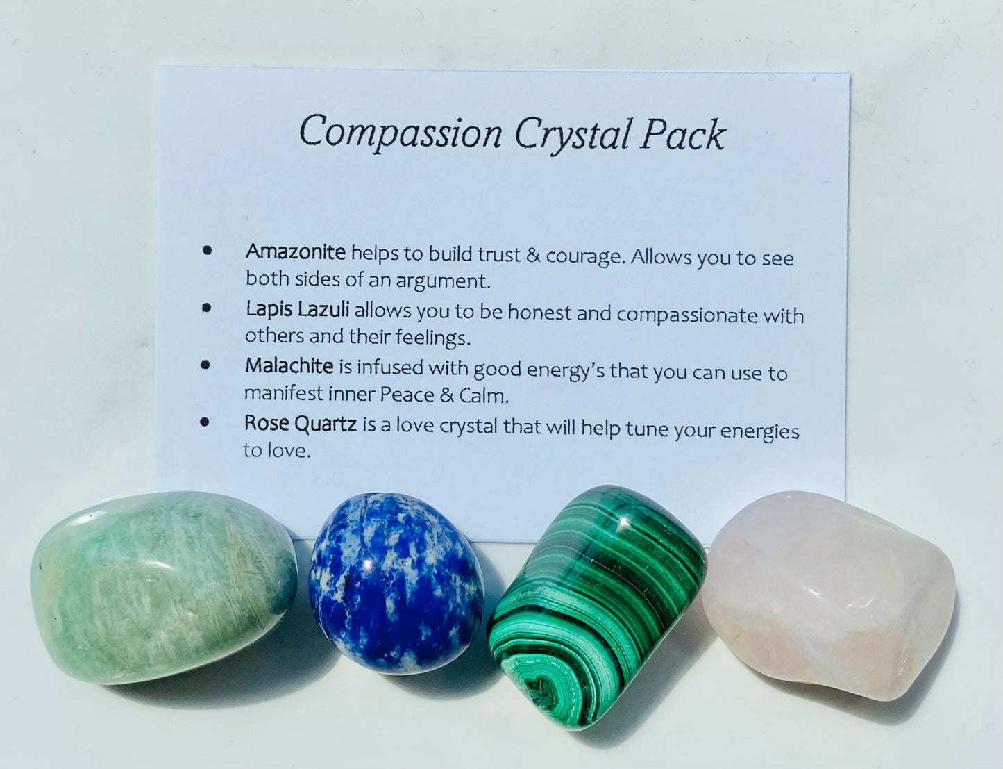 Compassion Crystal Healing Care Pack - Free UK Delivery