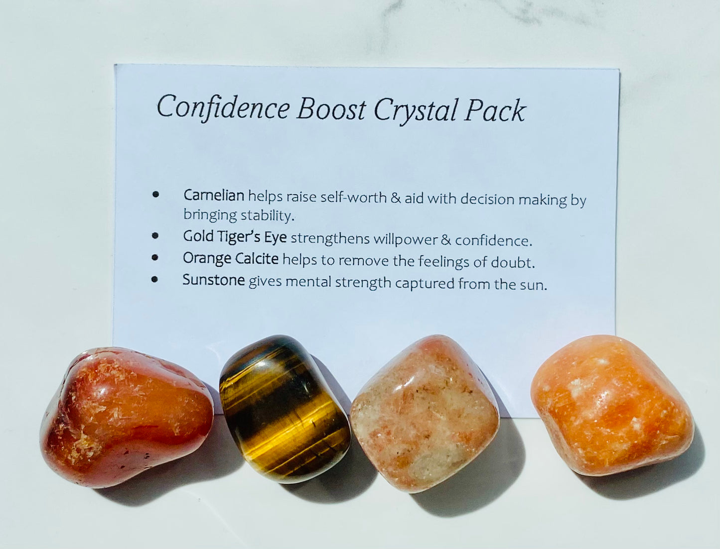 Confidence Boost  Crystal Healing Care Pack - Free UK Delivery