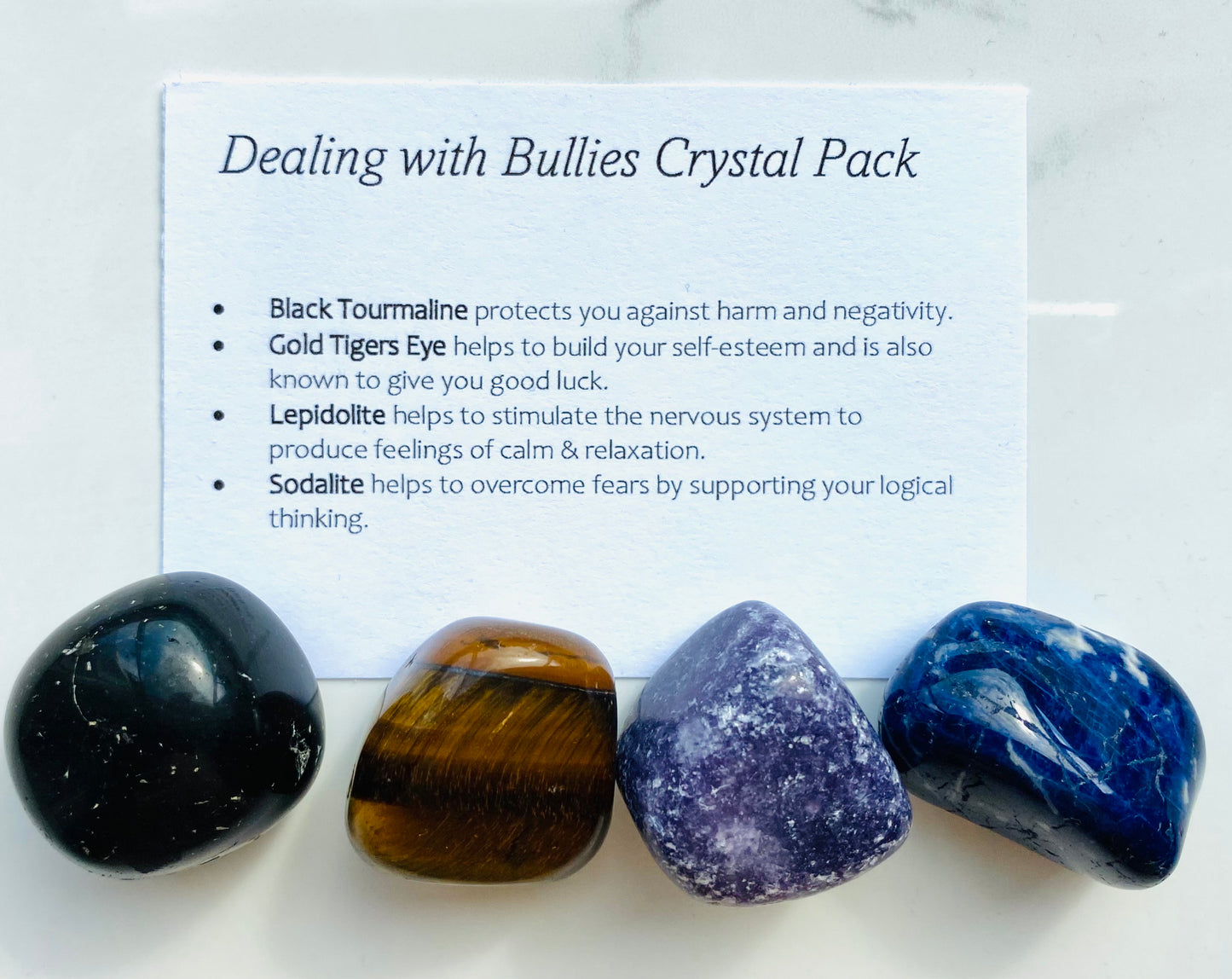 Dealing with Bullies Crystal Healing Care Pack - Free UK Delivery