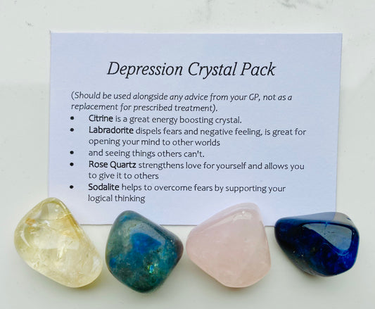 Depression Crystal Healing Care Pack - Free UK Delivery