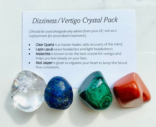 Dizziness/Vertigo Crystal Healing Care Pack - Free UK Delivery