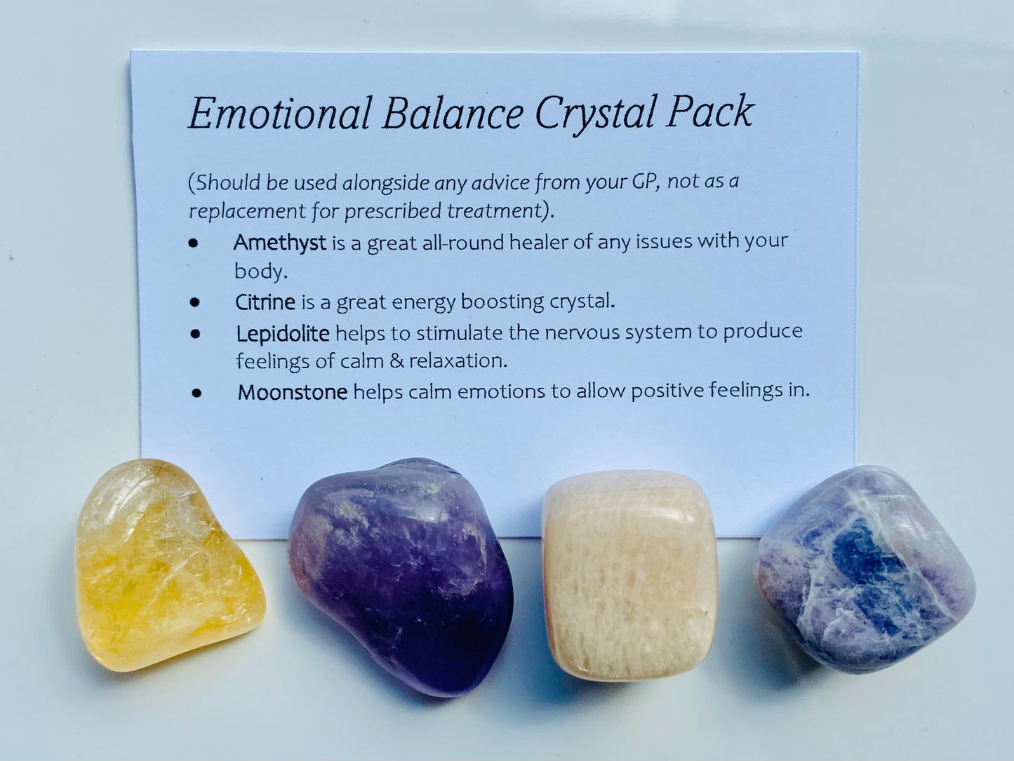 Emotional balance Crystal Healing Care Pack - Free UK Delivery