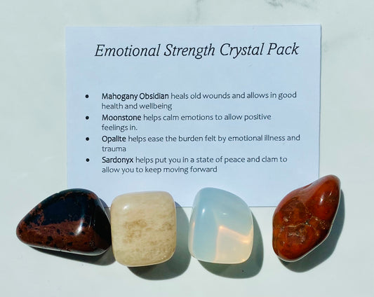 Emotional strength Crystal Healing Care Pack - Free UK Delivery