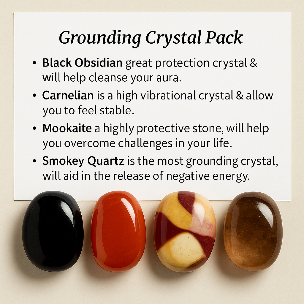 Grounding Crystal Healing Care Pack - Free UK Delivery