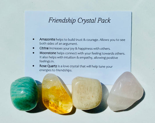 Friendship Crystal Healing Care Pack - Free UK Delivery