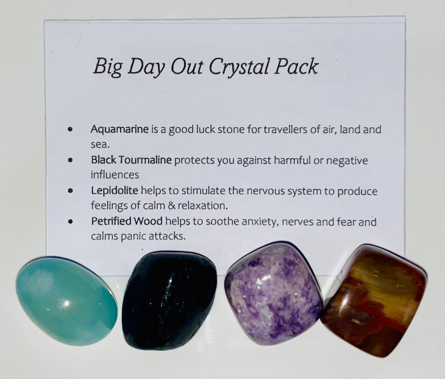 Big Day Out Crystal Healing Care Pack - Free UK Delivery