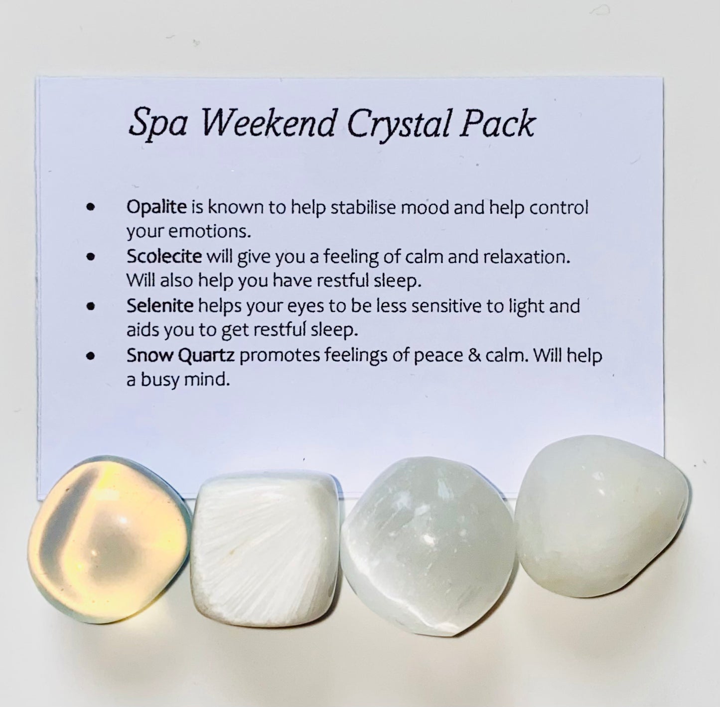 Spa Weekend Crystal Healing Care Pack - Free UK Delivery