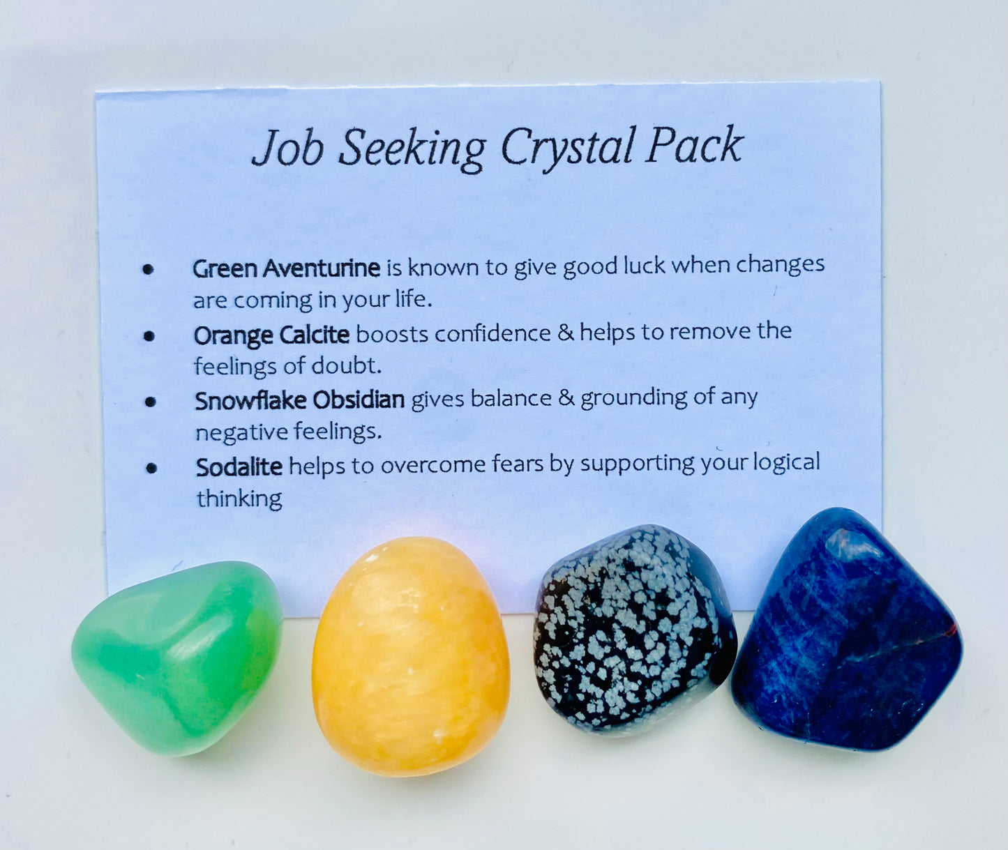 Job Seeking Crystal Healing Care Pack - Free UK Delivery