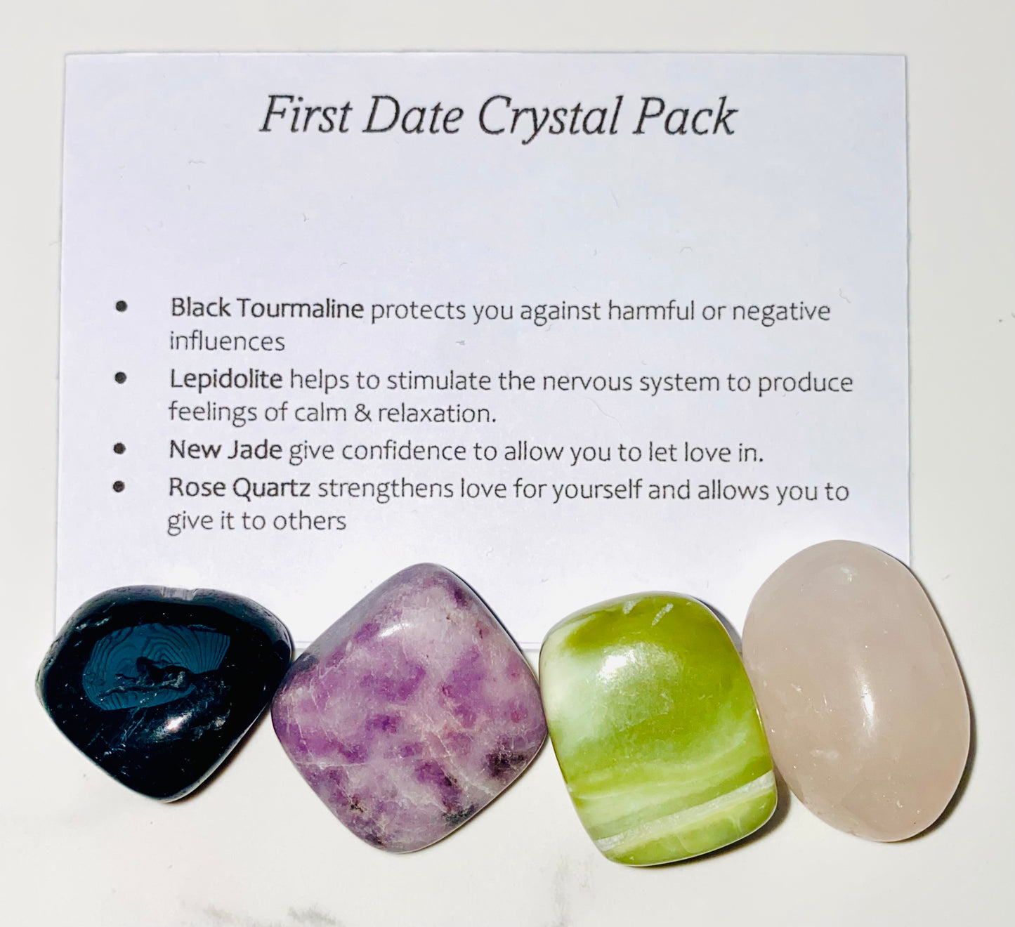 First date Crystal Healing Care Pack - Free UK Delivery