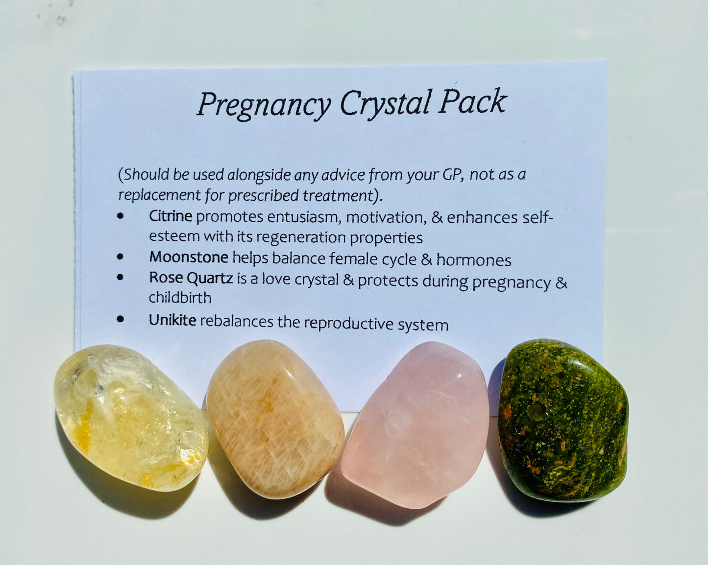 Pregnancy Crystal Healing Care Pack - Free UK Delivery