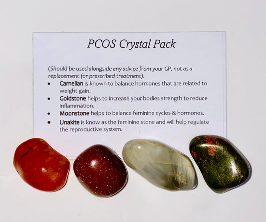 PCOS Crystal Healing Care Pack - Free UK Delivery