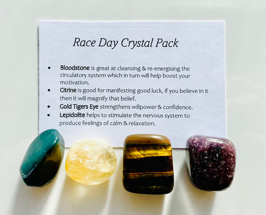 Race Day Crystal Healing Care Pack - Free UK Delivery