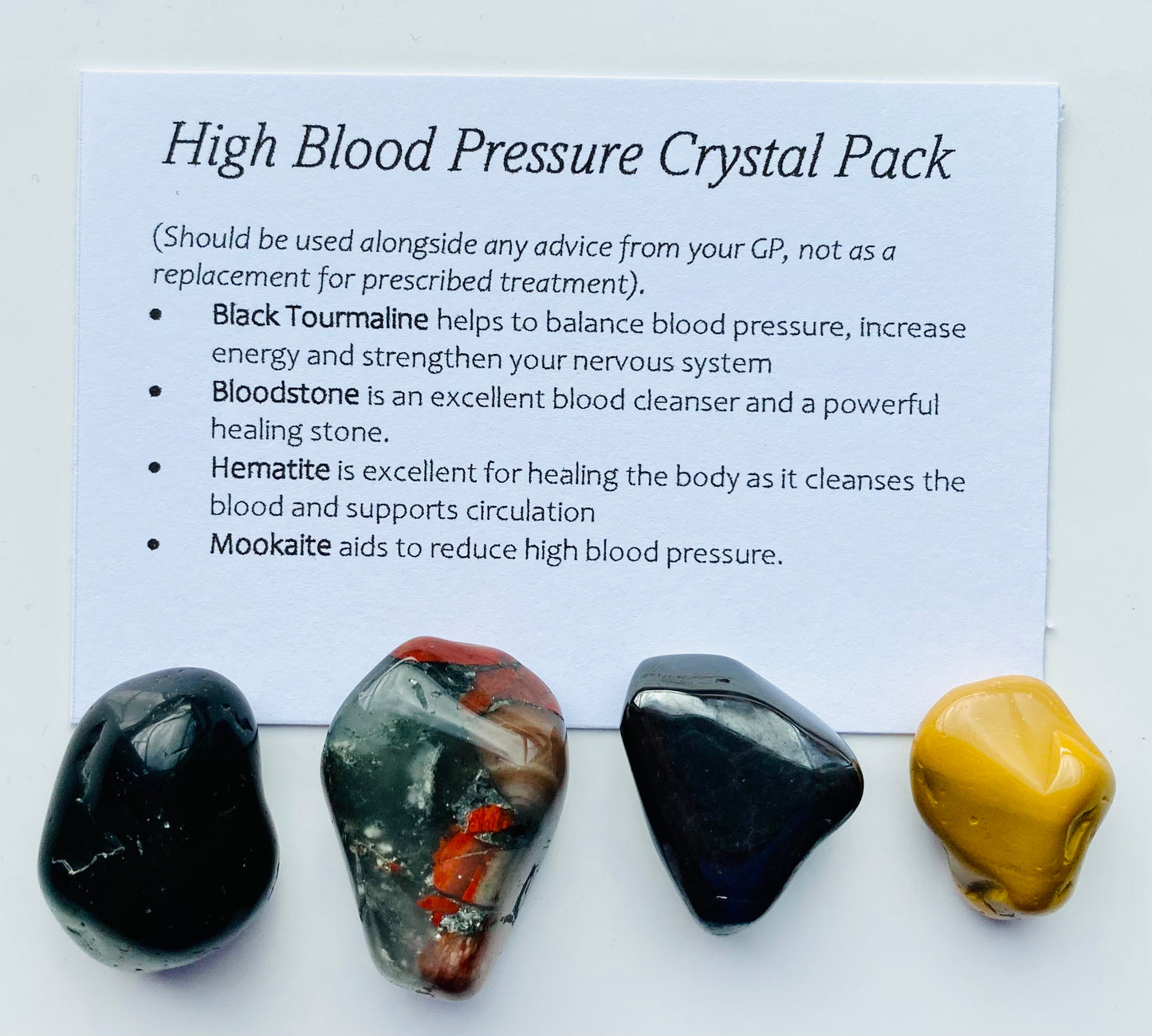 High Blood Pressure Crystal Healing Care Pack - Free UK Delivery