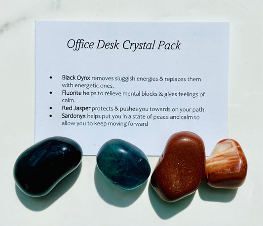 Office Desk Crystal Healing Care Pack - Free UK Delivery