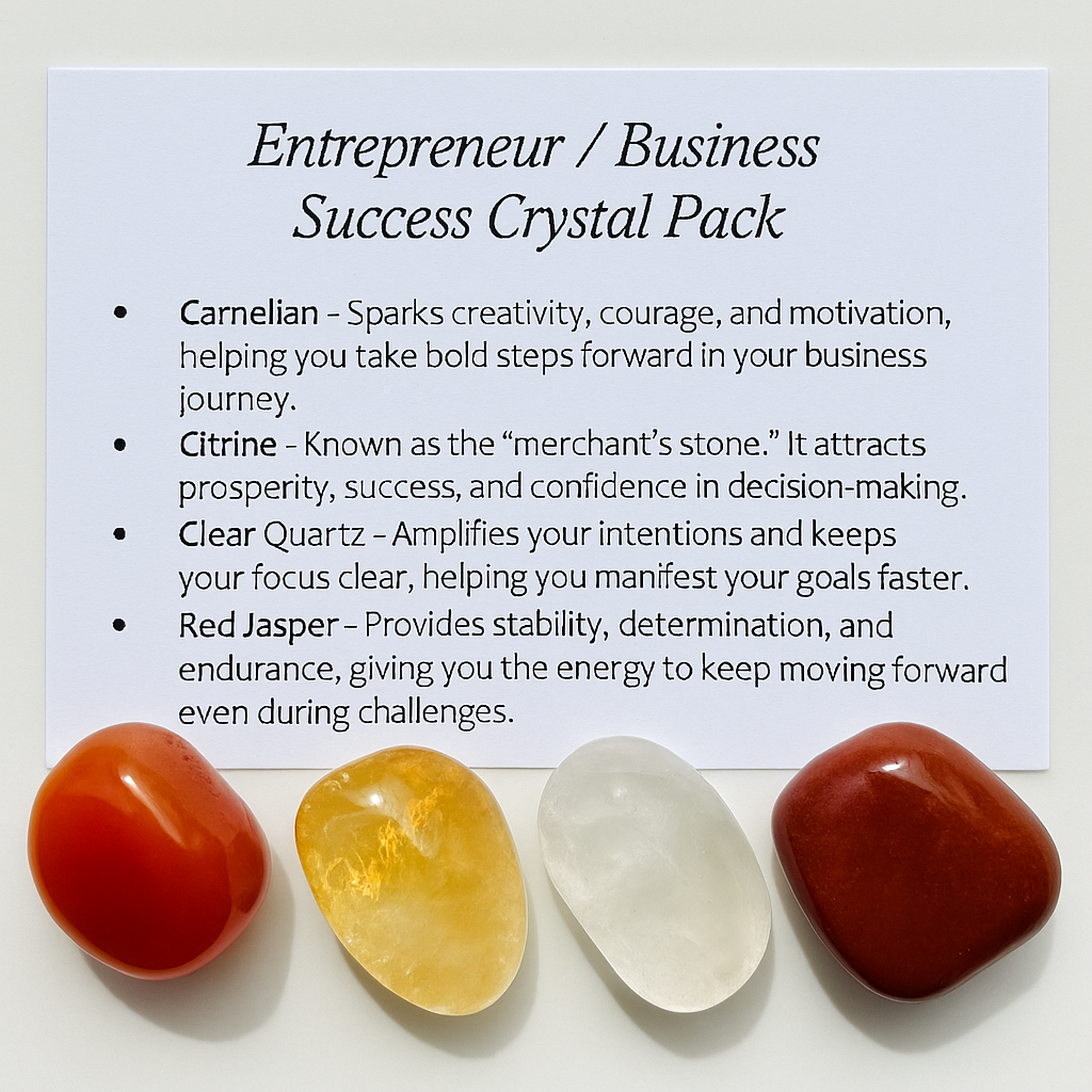 Entrepreneur / Business Success Crystal Healing Pack – Gift