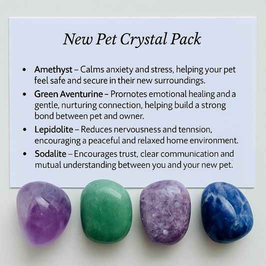 New Pet Crystal Healing Pack - Free UK Delivery