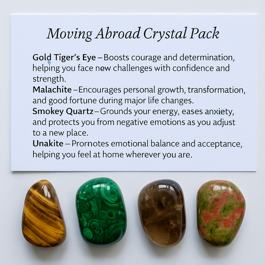 Moving Abroad Crystal Healing Pack – Gift