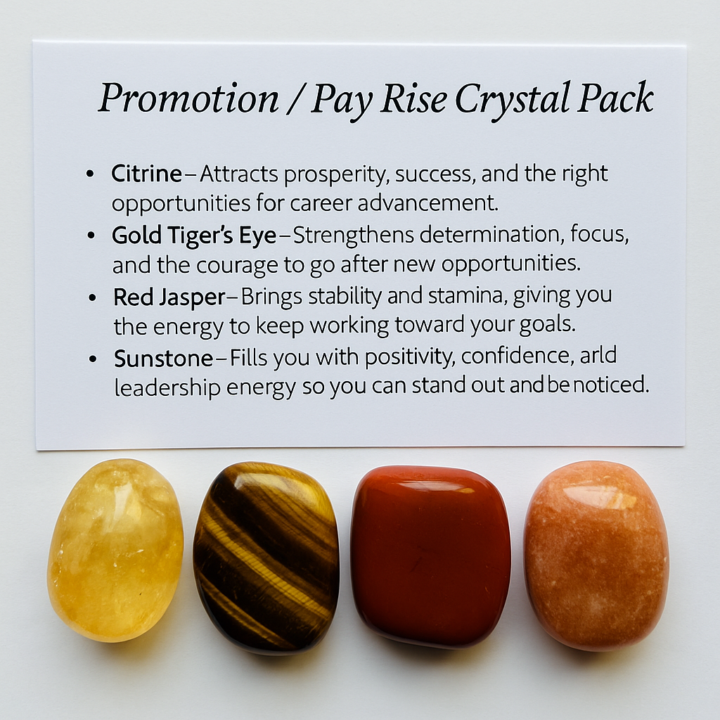 Promotion / Pay Rise Crystal Healing Pack – Gift