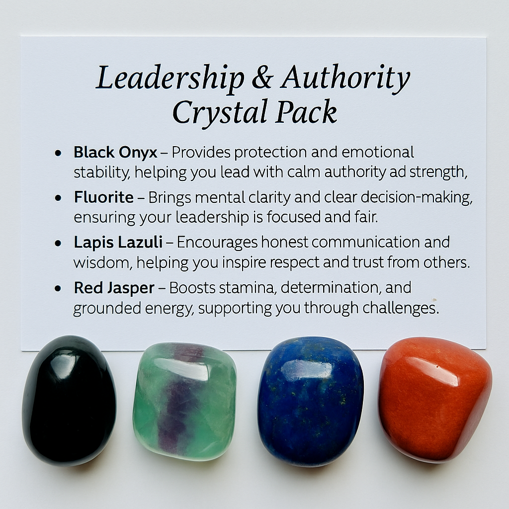 Leadership & Authority Crystal Healing Pack – Gift