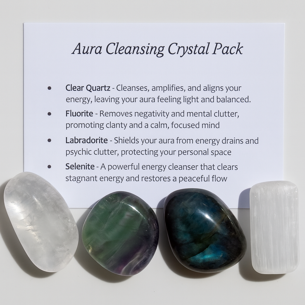 Aura Cleansing Crystal Healing Pack – Gift