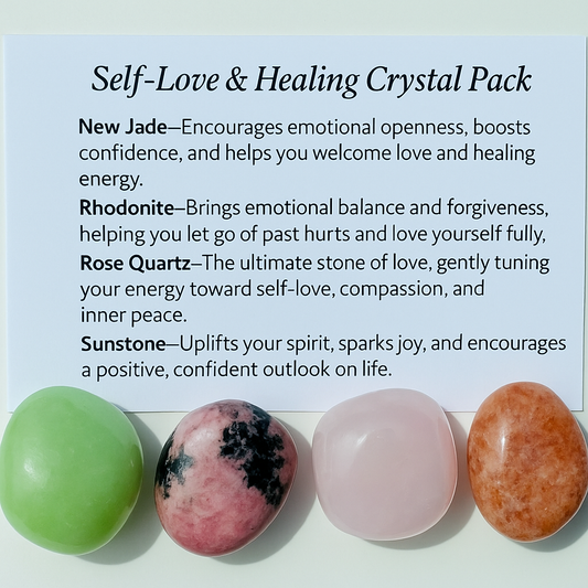 Self-Love & Healing Crystal Healing Pack – Gift