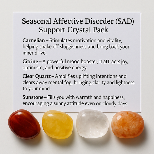 Seasonal Affective Disorder (SAD) Support Crystal Healing Pack – Gift