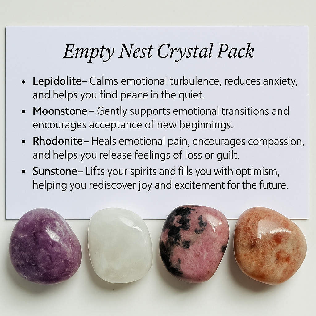 Empty Nest Crystal Healing Pack – Gift