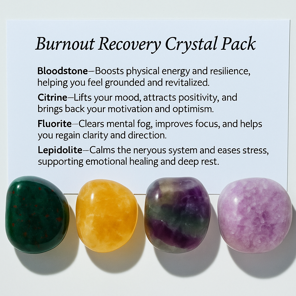 Burnout Recovery Crystal Healing Pack – Gift