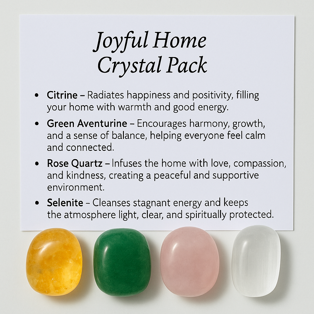 Joyful Home Crystal Healing Pack – Gift