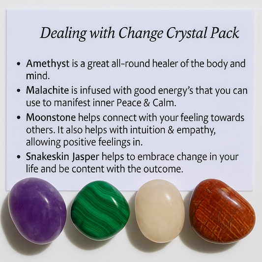 Dealing with change Crystal Healing Care Pack - Free UK Delivery
