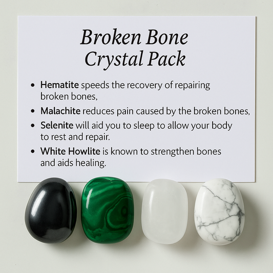 Broken Bones Crystal Healing Care Pack - Free UK Delivery