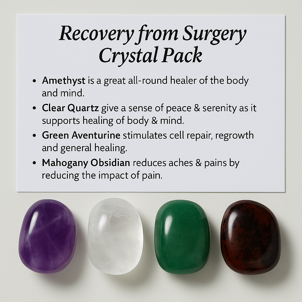 Recovering from surgery Crystal Healing Care Pack - Free UK Delivery