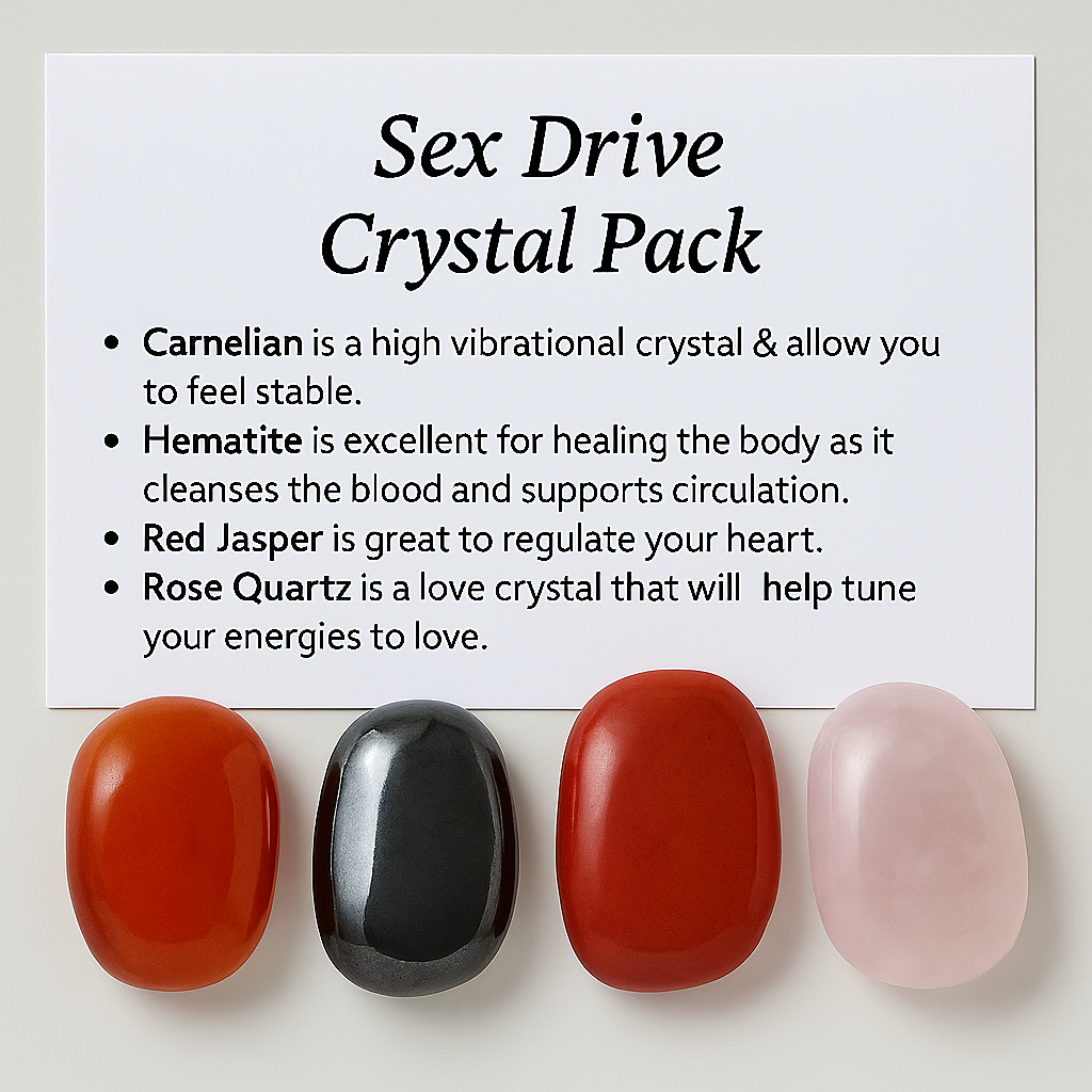 Sex Drive Crystal Healing Care Pack - Free UK Delivery