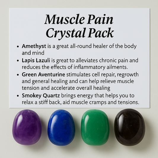 Muscle Pain Crystal Healing Care Pack - Free UK Delivery