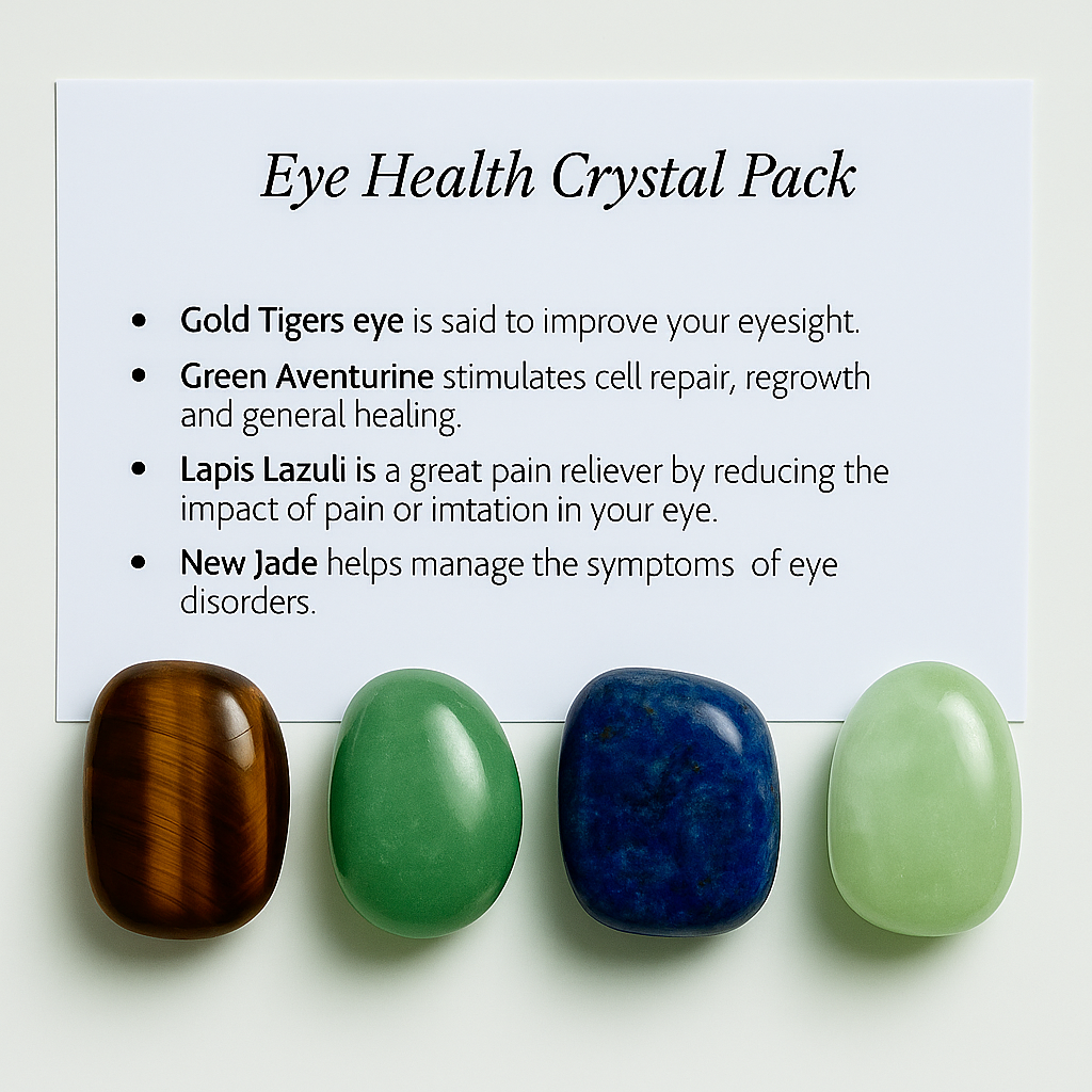Eye Health Crystal Healing Care Pack - Free UK Delivery