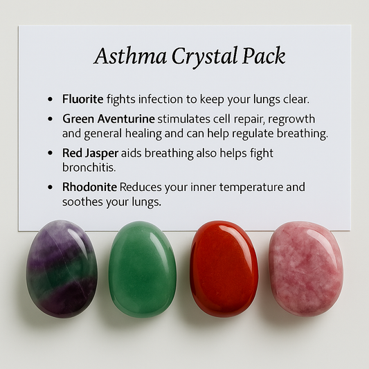 Asthma Crystal Healing Care Pack - Free UK Delivery