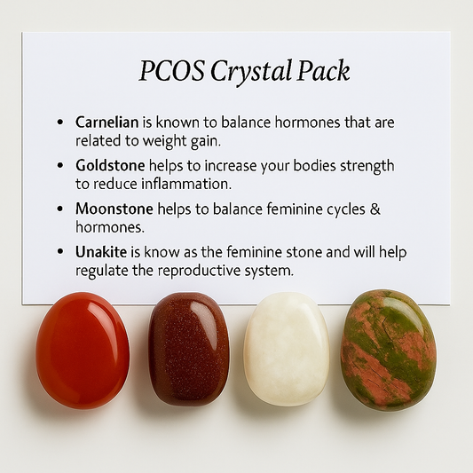 PCOS Crystal Healing Care Pack - Free UK Delivery