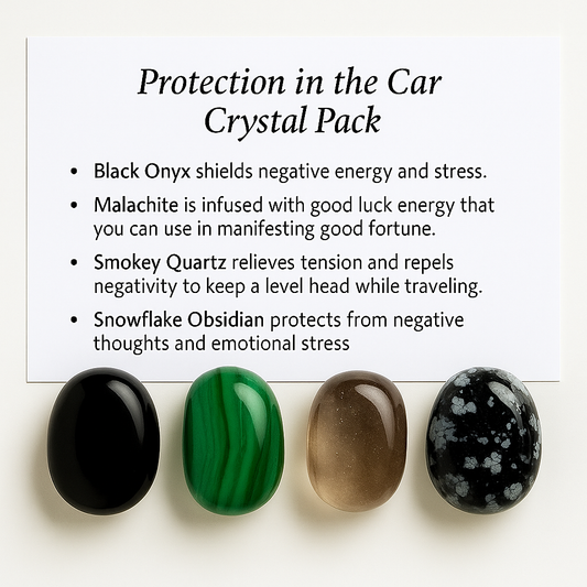 Protection in the Car Crystal Healing Care Pack - Free UK Delivery