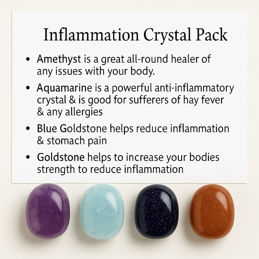 Inflammation Crystal Healing Care Pack - Free UK Delivery