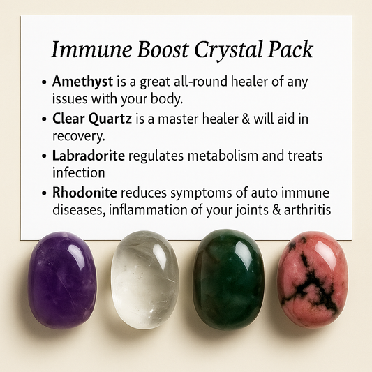 Immune boosting Crystal Healing Care Pack - Free UK Delivery